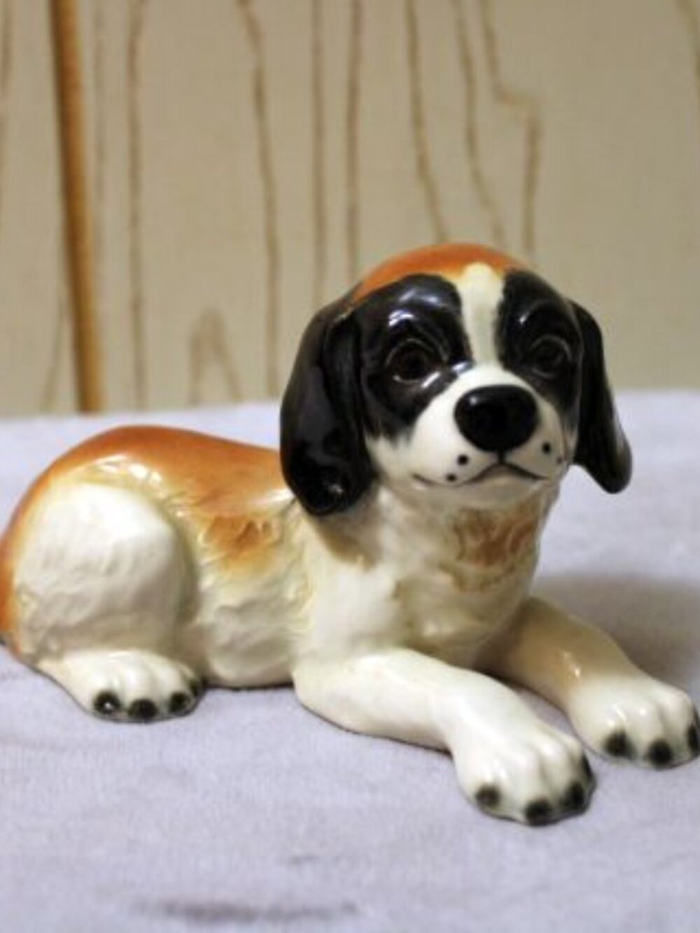 Goebel West Germany St. Bernard Dog Figurine - Vintage